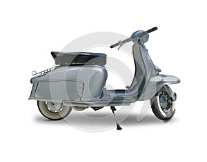 Classic Lambretta scooter isolated on white
