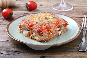 Classic Lasagna with bolognese sauce