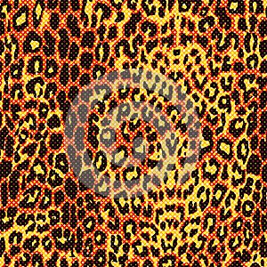 Classic leopard seamless repeating pattern