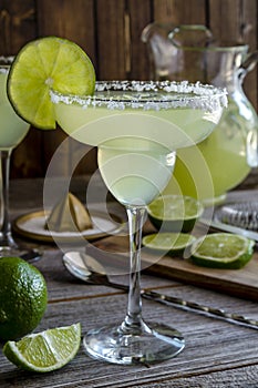 Classic Lime Margarita Drinks