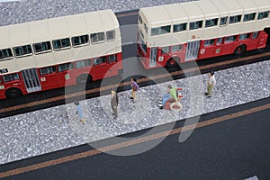 Classic London Bus model isolated