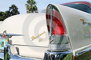 Classic luxury american car tail lamp detail