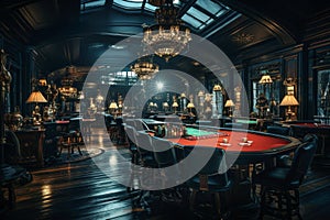 Classic Luxury Casino Interior with Ornate Details