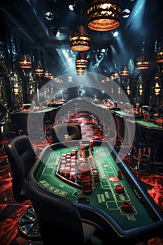 Classic Luxury Casino Interior with Ornate Details