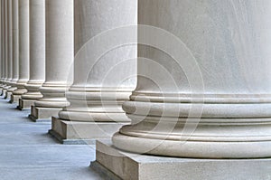 Classic marble columns