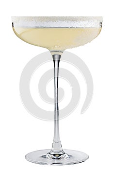 Classic Margarita or Daiquiry cocktail isolated copy space.