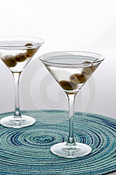 Classic martini cocktail