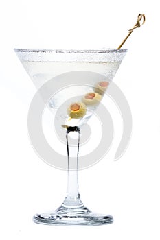 Classic martini with olives