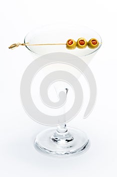 Classic martini with olives