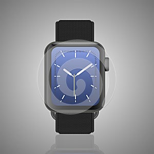 Classic Men`s Watch detailed vector.