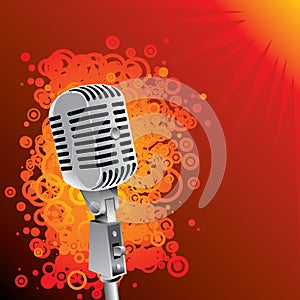 Classic microphone background