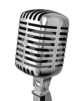 Classic microphone closeup