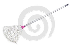 Classic mop on a white background