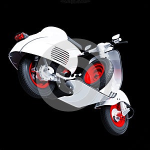classic moped 3d model