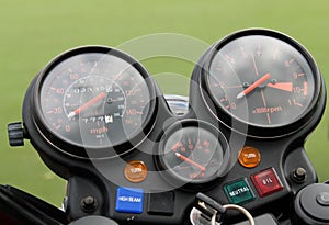 Classic motorcycle gauges