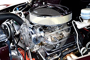 Classic muscle car engine