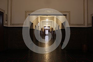 Classic musem corridor