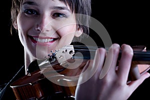 Classic Music concept - violin