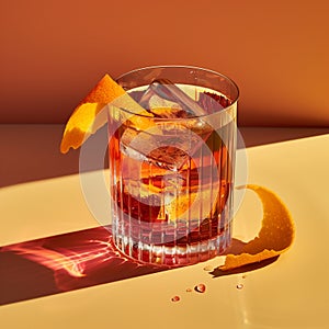 Classic Negroni cocktail, celebrating the vibrant spirit of Italian aperitifs.