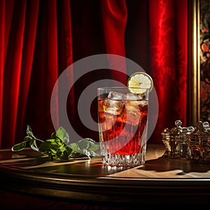 Classic Negroni Cocktail in an Elegant Setting