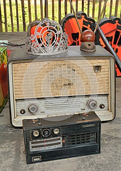 Classic old antique radio