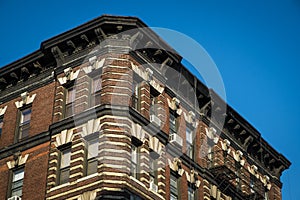 Classic old apartment building, New York City