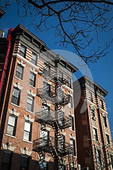 Classic old apartment building, New York City