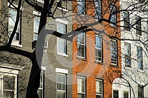 Classic old apartment building, New York City