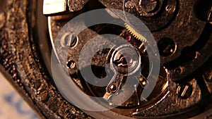 Classic old Clock Mechanism Internals