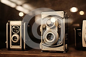 Classic and old film camera, collectibles.