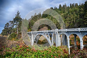 Classic Oregon coast bridge designed by McCullough