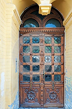 Classic ornate door for old houses
