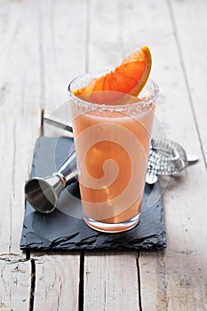 Classic paloma cocktail