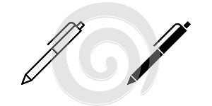 Classic pen icon. Pen vector illustration
