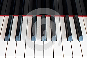 Classic piano keyboard