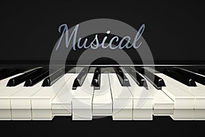 Classic piano keys background