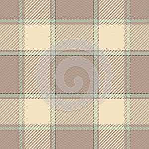 Classic plaid pattern. Tartan fabric texture in neutral tones. Seamless repeatable design perfect for backgrounds, textiles, or
