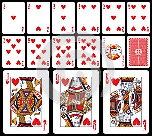 Classic Playing Cards - Hearts photo