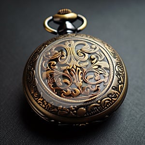 Classic pocket watch adorned with intricate case designs for a vintage touch