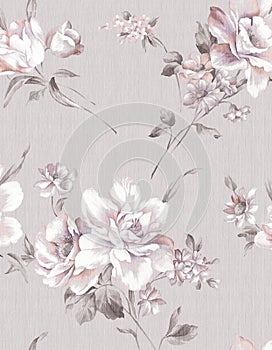 Classic Popular Flower Seamless pattern background