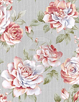 Classic Popular Flower Seamless pattern background