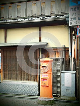Classic postbox in Japan
