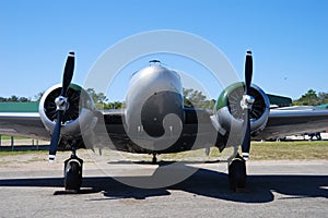 Classic propeller airplane