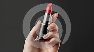 Classic Red: The Bold Statement of Lipstick. Generative ai