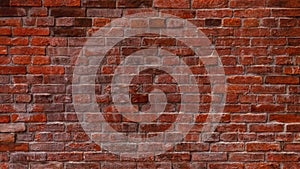 Classic Red Brick Wall Background