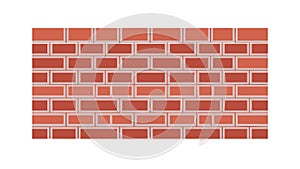 Classic Red Brick Wall Texture Background Vector Design Generative AI