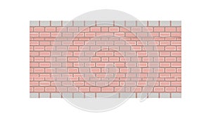 Classic Red Brick Wall Texture Pattern, vector design Generative AI