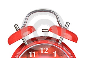 Classic red clock