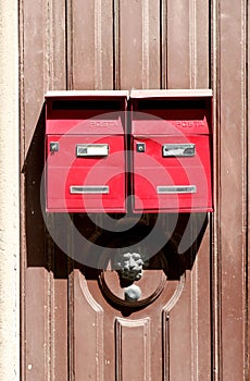 Classic red letterboxes