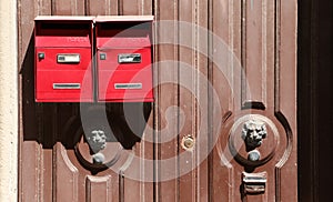 Classic red letterboxes